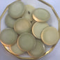 VINTAGE 1-3/8" Ivory Cream Shank Buttons ITALIAN Quality Sewing Button for Clothing / Coat & Jacket Buttons / Designer Buttons 624