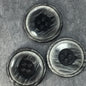 QUALITY Charcoal Grey Buttons ITALIAN Vintage Sewing Button for Clothing / 4 Hole Coat & Jacket Buttons / Designer Decorative Buttons 654