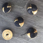 GOLD BUTTONS 1" Vintage Plastic Shank Buttons for Clothing / Blazer Buttons & Jacket Buttons / Decorative Buttons 211