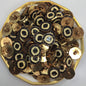 BLACK & GOLD Buttons Vintage Metallic Shank Buttons for Clothing / Blazer Buttons / Jacket Buttons 64