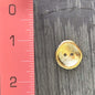 2 Hole Square Gold Buttons 3/4" Vintage Gold Metallic Buttons for Clothing / Dress Buttons & Jacket Buttons / Decorative Buttons 35