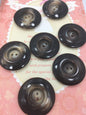 QUALITY 1-3/8" Coffee Brown 2 hole Buttons ITALIAN Vintage Sewing Button for Clothing / Coat & Jacket Buttons / Designer Buttons 576