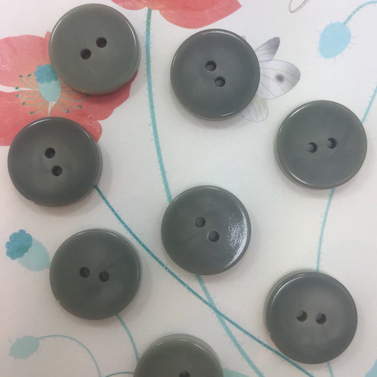 QUALITY 7/8" Celadon Green Buttons ITALIAN Vintage Sewing Button for Clothing / Coat & Jacket Buttons / Designer Decorative Buttons 634