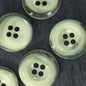 QUALITY 1-1/8" Clear Creme Buttons 4 Hole ITALIAN Vintage Sewing Button for Clothing / Coat & Jacket Buttons / Designer Buttons 659