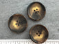 QUALITY 1 1/8" Toffee Brown Buttons ITALIAN Vintage Sewing Button for Clothing / Coat & Jacket Buttons / Designer Buttons 674