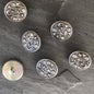 SILVER BUTTONS 7/8" Vintage Metallic Shank Buttons for Clothing / Blazer Buttons & Jacket Buttons / Decorative Buttons 206