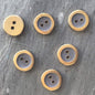 GOLD Grey BUTTONS 1/2" Vintage Metal 2 Hole Buttons for Clothing / Blazer Buttons & Jacket Buttons / Decorative Buttons 190