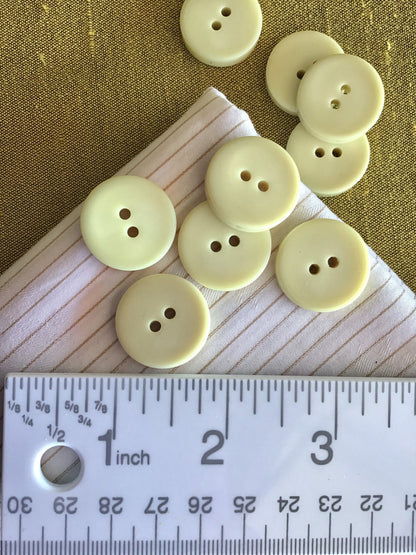 Italian 2 HOLE BEIGE Buttons 7/8" (23mm) 36L ECRU Thick Buttons/ Clothing Vintage Buttons/ Wholesale Sewing Buttons 878