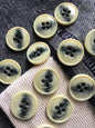 Premium Quality Coat Buttons ITALIAN VINTAGE Beige Grey 4 Hole Buttons 1-1/4" (32mm) 50L Jacket Buttons / Decorative Sewing Buttons 512