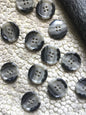 QUALITY Multi Grey Buttons ITALIAN Vintage Sewing Button for Clothing / Coat & Jacket Buttons 15/16" (22mm) 36L Designer Buttons 536