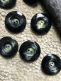 QUALITY ITALIAN Black Cream Buttons Vintage Sewing Button for Clothing Coat & Jacket Buttons 1-3/8" (35mm) 54L Decorative Buttons 534