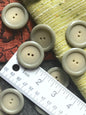 ITALIAN QUALITY Light Sage Buttons 1-3/8" (34mm) 54L Vintage Sewing Button for Clothing / Coat & Jacket Buttons / Decorative Buttons 540