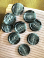 Striped Ocean Waves Italian 4 Hole 1" (25mm) 40L Vintage Buttons #915 Vintage/ Coat Buttons/ Wholesale Decorative Buttons