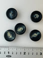 ITALIAN BUTTONS 2 Hole Blueberry Cream Buttons 3/4" (19mm) Designer Buttons / Clothing Vintage Buttons #1075