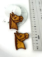 Horses vintage embroidered appliques silver black gold blue red beige patches #57