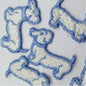 Cute dogs appliques pet Blue white puppy Patches #428