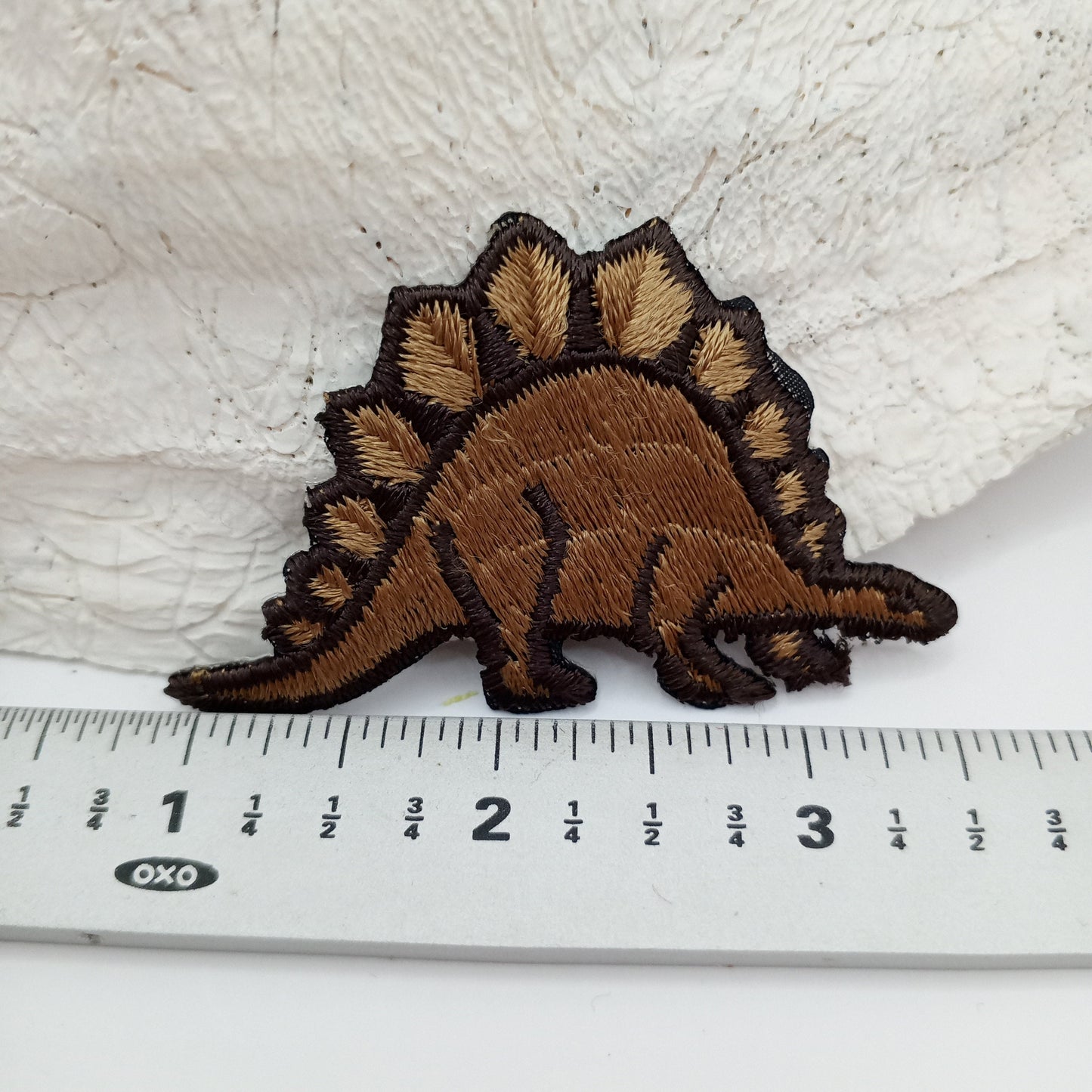 Brown Stegosaurus Dinosaur Patches Iron on Appliqué #479