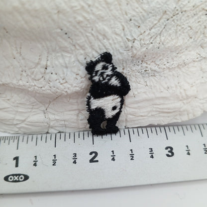 Black and white Panda Patches sewing appliqué #473