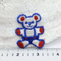 Red Blue white Teddy bear Toy appliques sewing patches #467