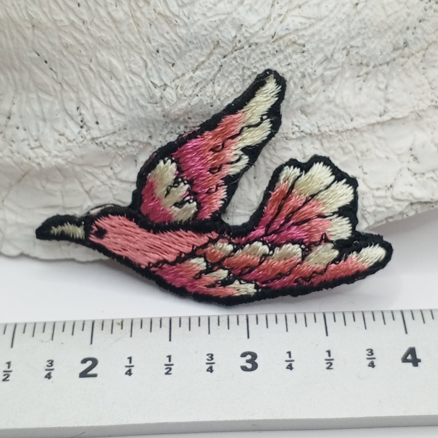 Beautiful Pink bird appliques Iron on Decorative Patches #412