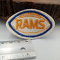 VINTAGE Badge Patches white yellow blue rams Embroidered Appliques #756