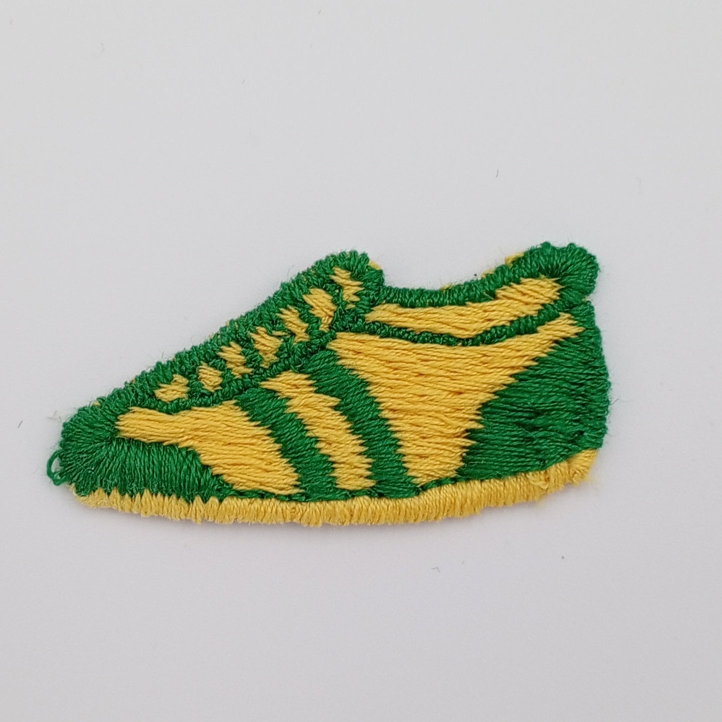 Yellow green Running Sneakers Vintage Embroidered Applique Sewing Athletes Shoes Red Sneakers Patches for Running Enthusiasts Retro Vibe#940