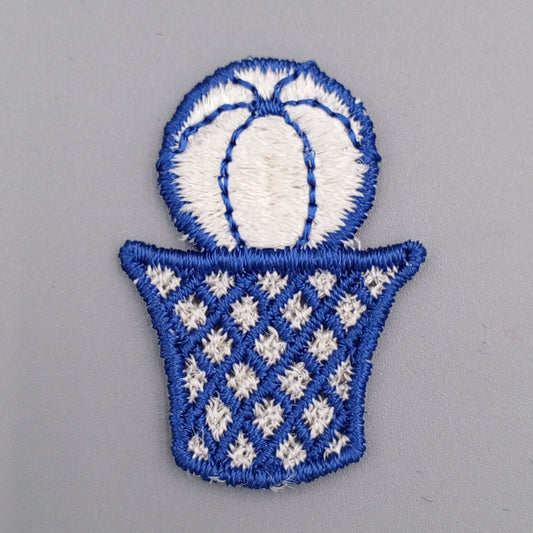 VINTAGE Dunk basketball Patches Blue white Embroidered Appliques #910