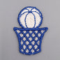 VINTAGE Dunk basketball Patches Blue white Embroidered Appliques #910