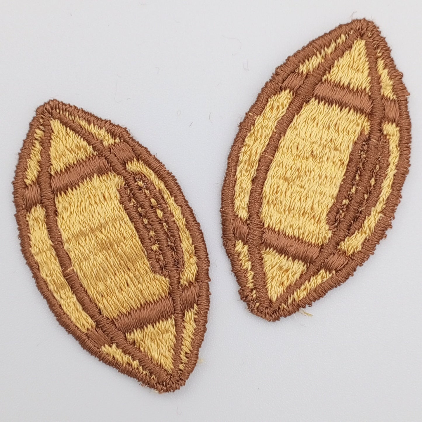 VINTAGE Football Patches Sports Soccer brown Embroidered Appliques Sewing Embellishments Football Badge for Jerseys Shirts Jackets Hats #906