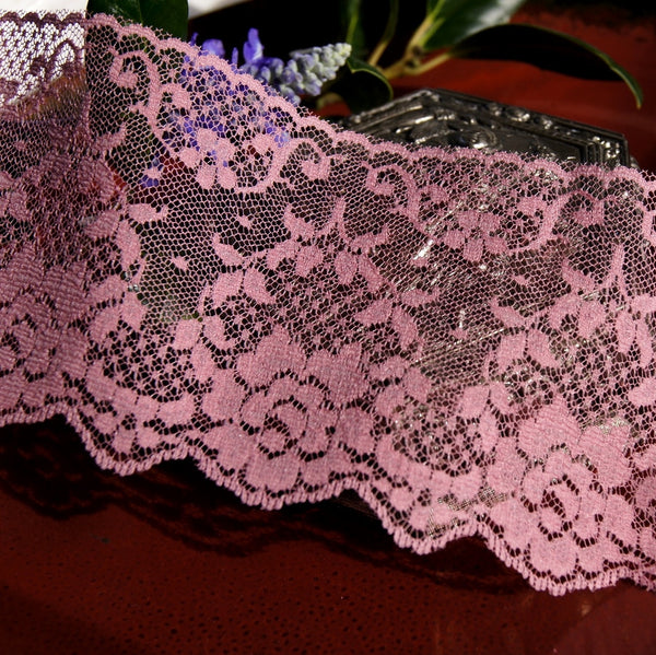 Floral Stretch Galloon Lace Trim 10cm - Fanwill International Limited  Garment Trims and Accessories Dealer